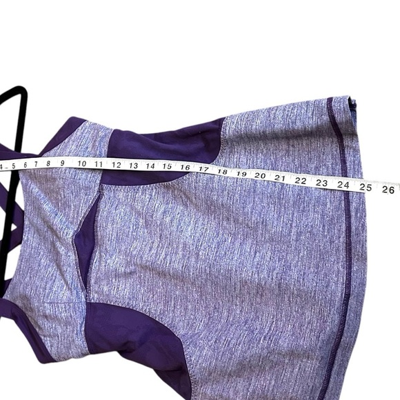 Lululemon Chaturanga Tank-Heathered Concord Grape Athletic Tank with Mesh- Size8 - Picture 15 of 15